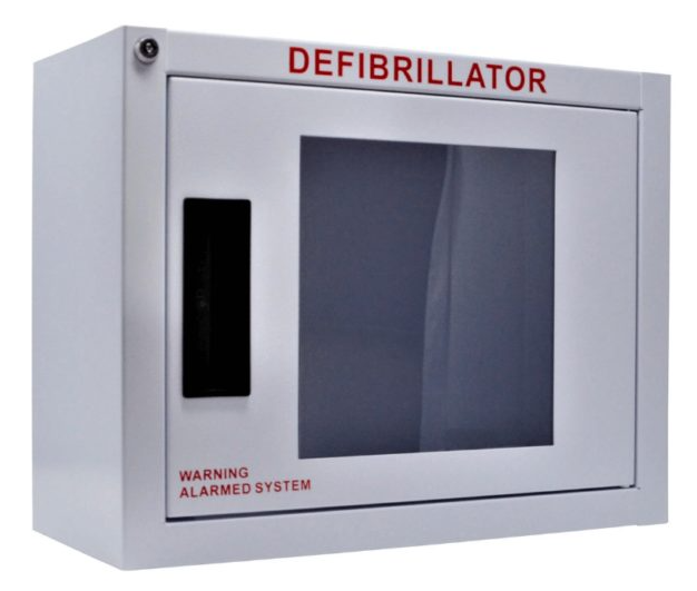 Cabinet Standard Large Alarmed AED Cabinet with Sign, Generic - 16" x 14 5/8" x 8.3/8"