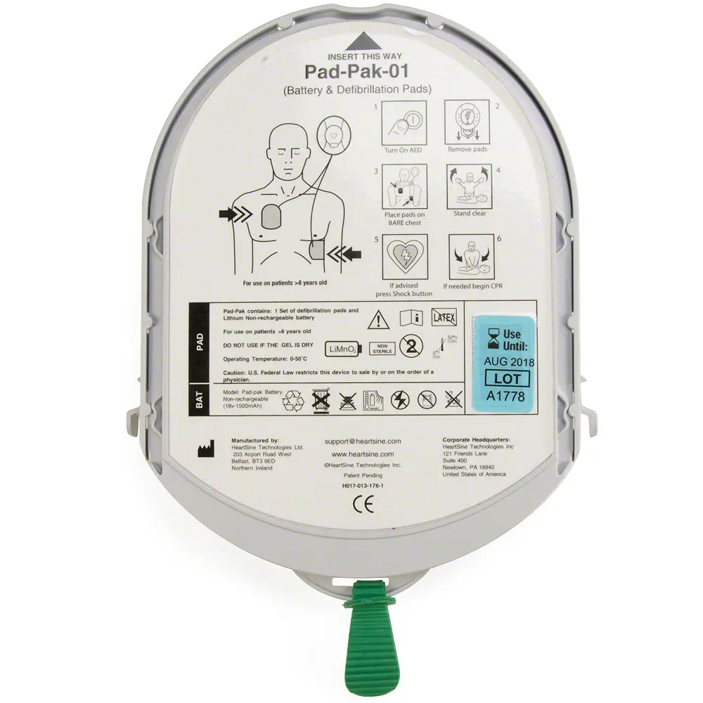 HeartSine Adult Pad-Pak (4-year)